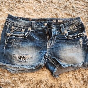 Women's Blue Denim Shorts